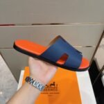 Hermes Izmir Sandal Orange & Blue For Men - Image 2