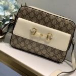 Gucci Horsebit 1955 Small Shoulder Bag Beige And Ebony 23Cm 645454 92TCG 9761 - Image 2