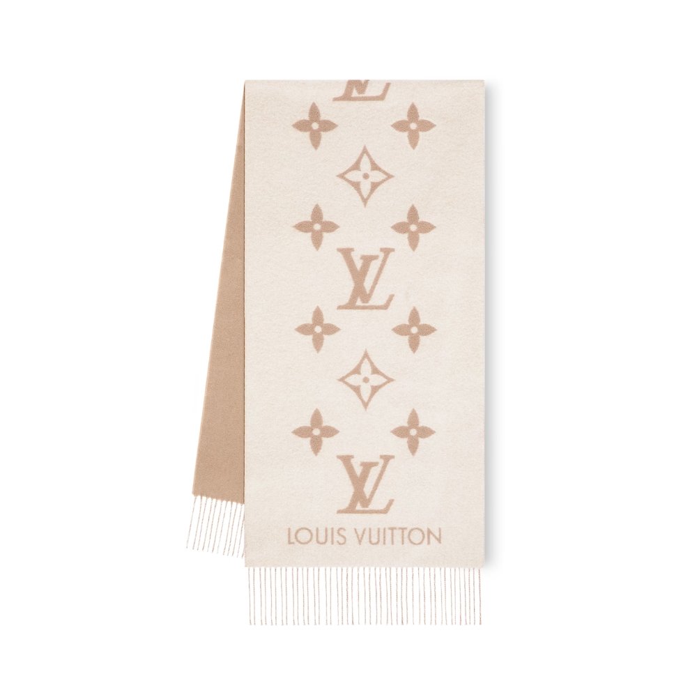 205 Louis Vuitton Reykjavik Scarf Beige 180Cm M78123 - Image 1