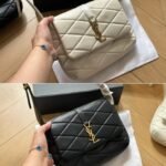 Saint Laurent Le 57 Quilted Leather Shoulder Bag White 27Cm - Image 5
