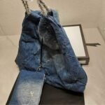 Chanel 22 Handbag Washed Denim 41Cm AS3261 B10439 NM981 - Image 3