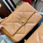 Chanel 19 Flap Bag Shiny Gold And Silver Tone Camel 26Cm AS1160 B04852 NB356 - Image 2