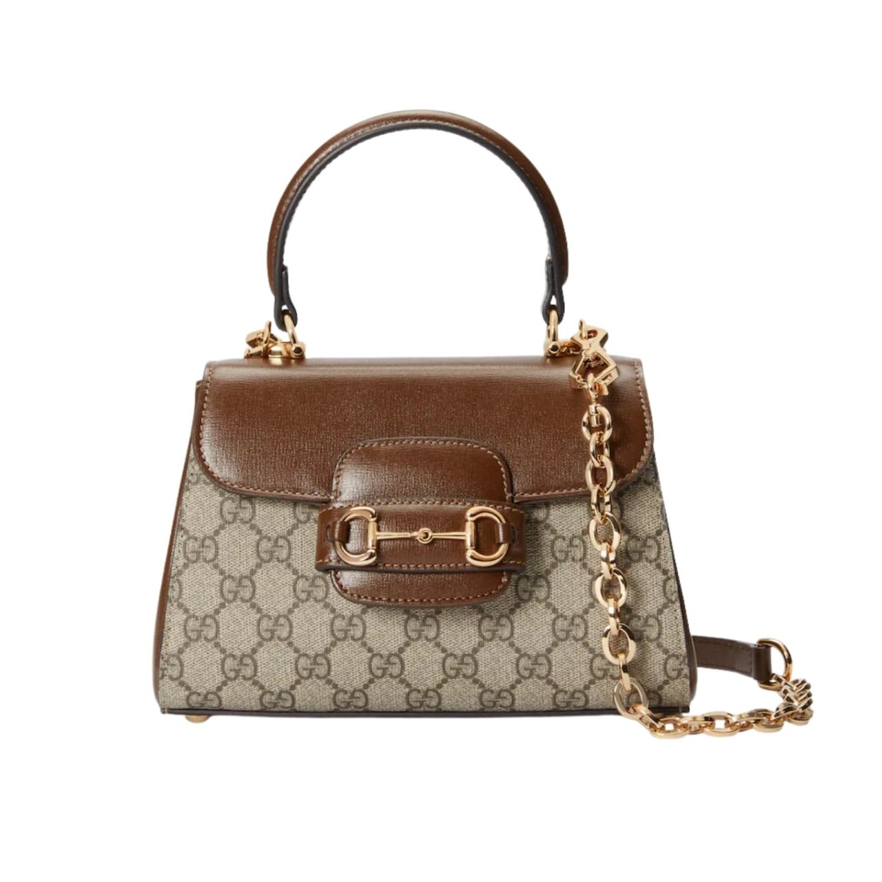 450 Gucci Horsebit 1955 Mini Top Handle Bag Light Brown 22Cm 703848 9AAAJ 8563 - Image 1