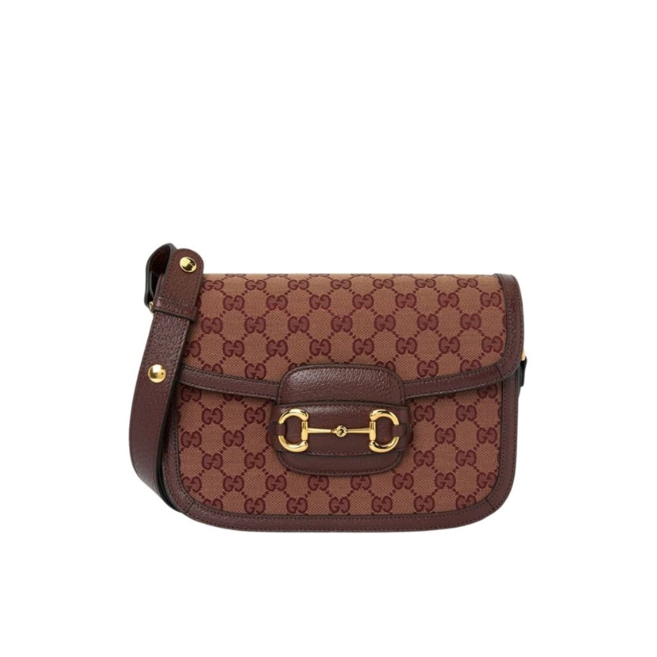 454-1 Gucci Horsebit 1955 Original GG Burgundy 25Cm 602204 9Y9NG 9865 - Image 1