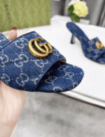 Gucci Women’S GG Denim Sandals - Image 6