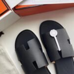 Hermes Izmir Sandal Black For Men H041141ZH01425 - Image 6