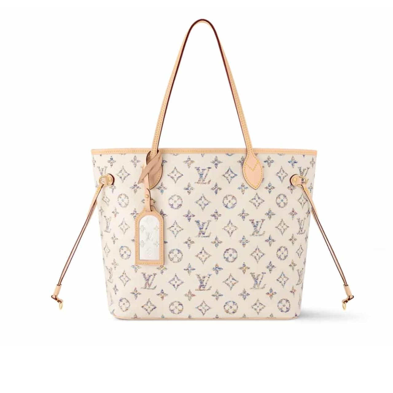 Thumbnail-19-2 Louis Vuitton Neverfull MM Monogram Jacquard Fabric Multicolor Beige 32Cm M24905 - Image 1