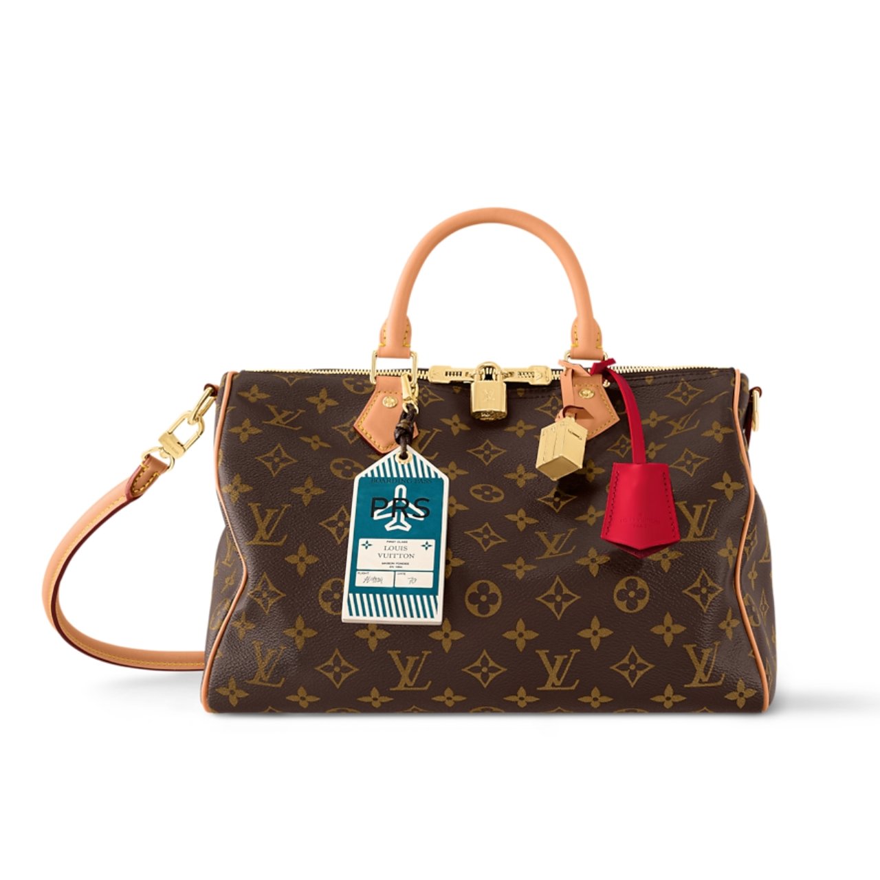 Thumbnail-2-2-1 Louis Vuitton Speedy Soft 30 Crafty Brown 30Cm M11945 - Image 1