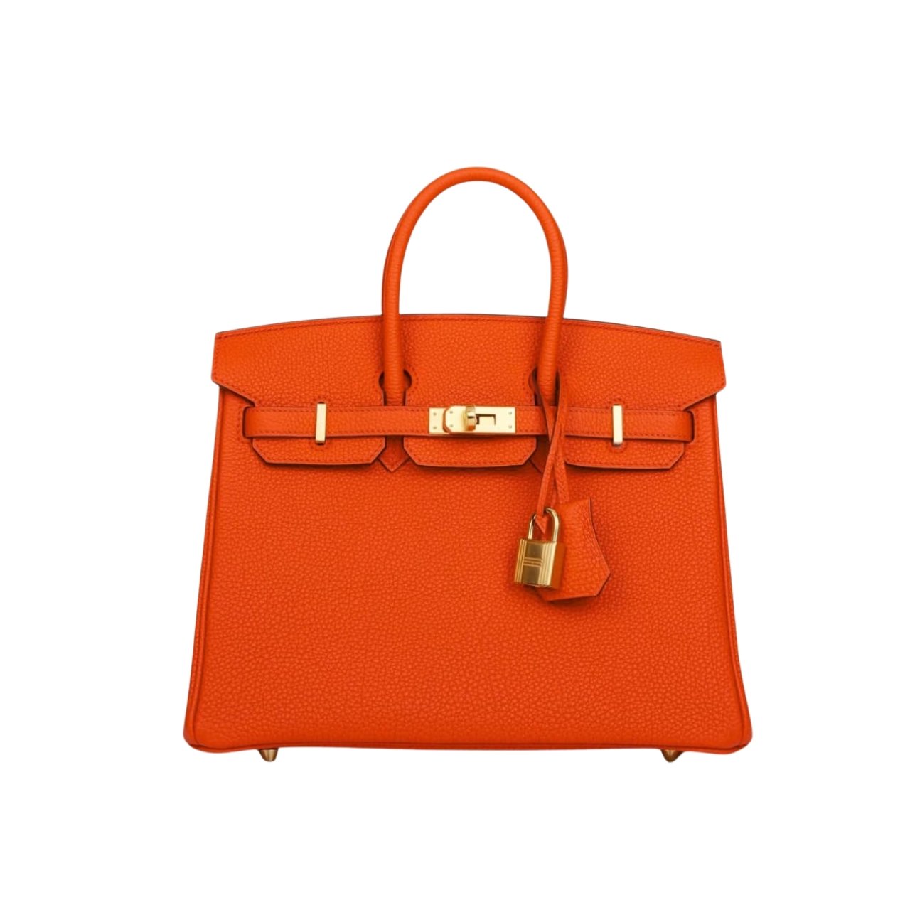 Thumbnail-21 Hermes Birkin 25 Bag Togo Flame Orange 25Cm - Image 1