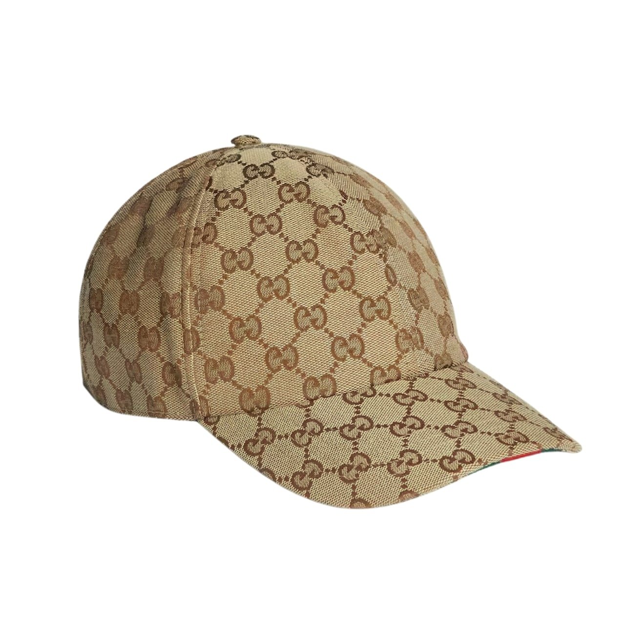 Thumbnail-30-1 Gucci GG Canvas Baseball Hat Camel And Dark Brown 807834 4HBA8 9766 - Image 1