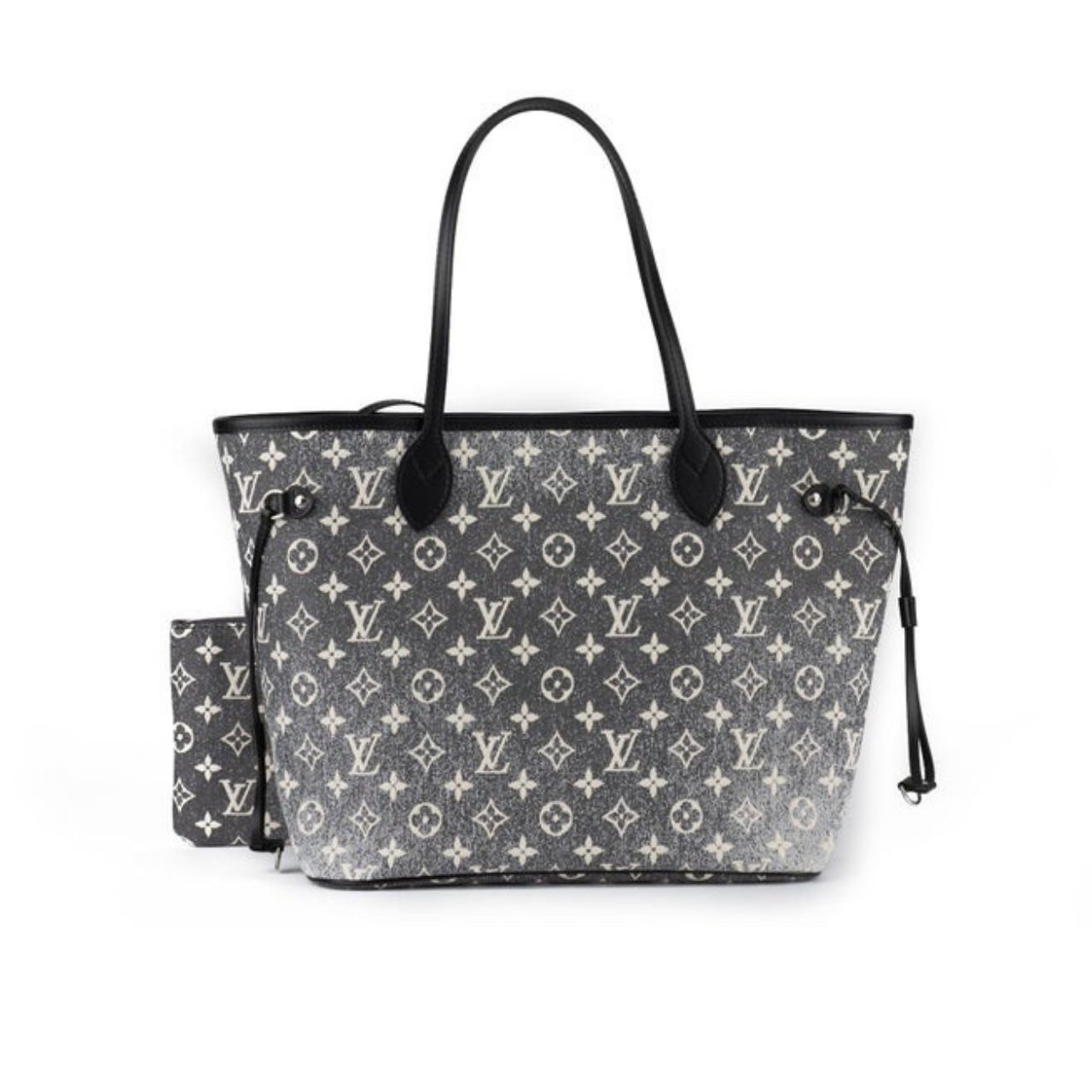 Thumbnail-78 Louis Vuitton Neverfull MM Monogram Jacquard Denim Grey 31cm M21465 - Image 1