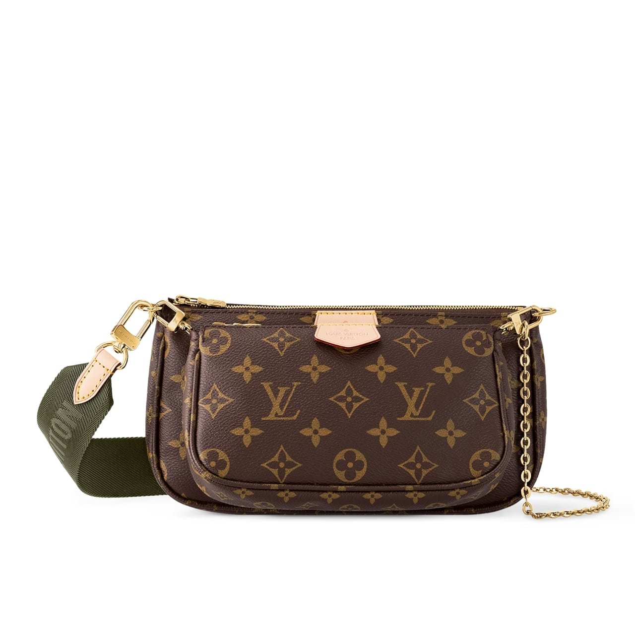 Untitled-1280-x-1280-px-15-1 Louis Vuitton Multi Pochette Accessoires Monogram Khaki 24cm M44813 - Image 1