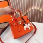 Hermes Birkin 25 Bag Togo Flame Orange 25Cm - Image 4