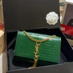 Saint Laurent Kate Tassel Medium With Gold Hardware Green 22Cm - Image 2